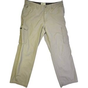 Eddie Bauer Mens Khaki Cargo Pants Style ID 0068 Cotton Size 40x32